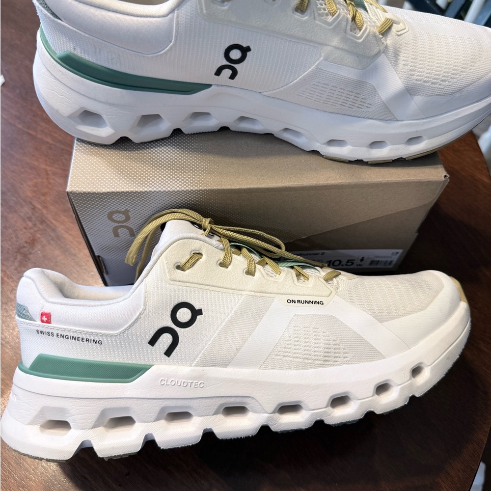 On Cloudrunner 2 White Sneakers - image 5